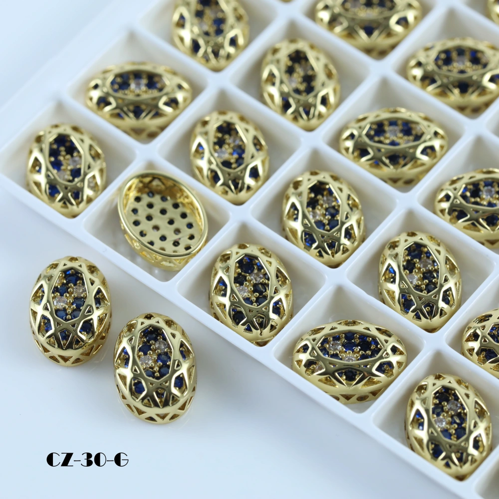 Sparkling Crystal Cube Series Oval Claw Rhinestones Drill DIY Accessories For Bags Shoes Wedding Dress Handmade Craft Supplies