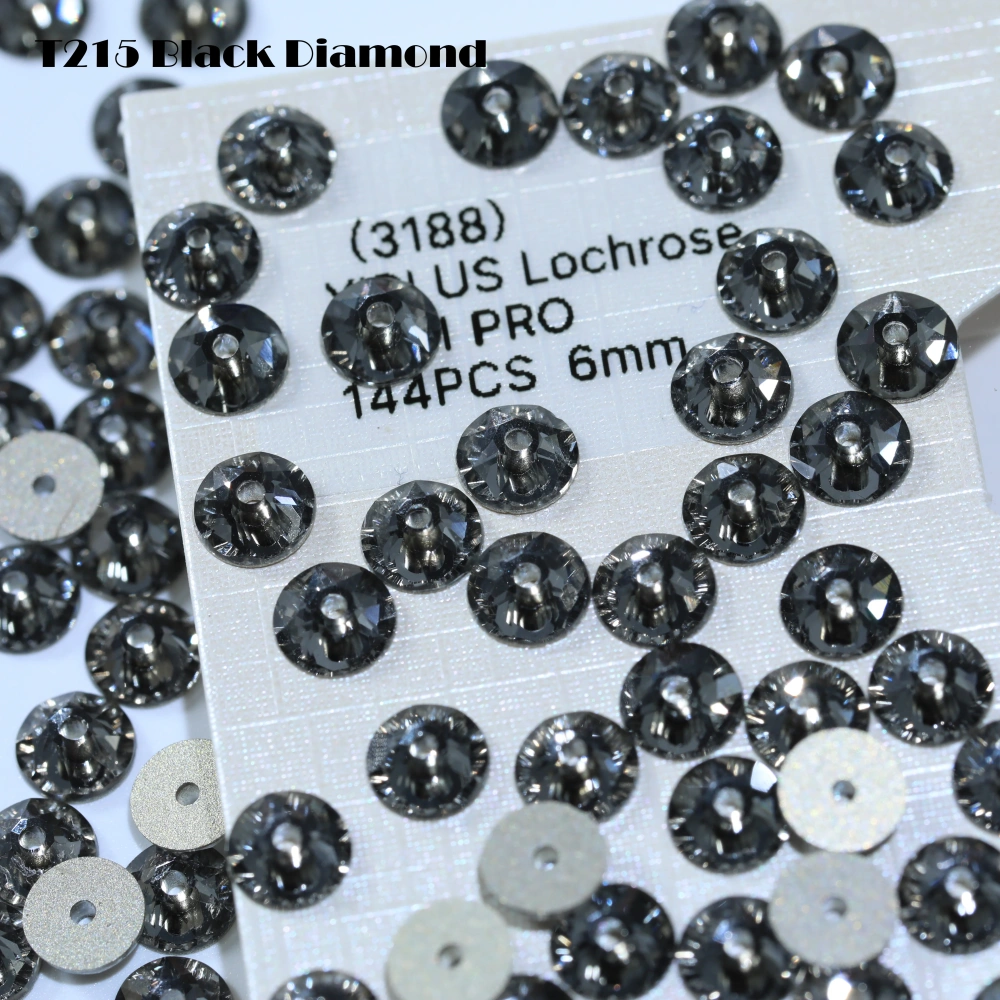 2088 XIRIUS Lochrose not Hotfix Rhinestones 1440Pcs Glass Crystal Normal Color Sewing Shiny Sew-on Stone Cloth DIY Wedding Dress