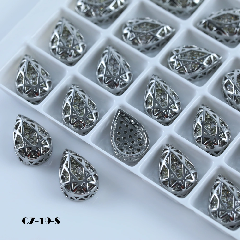 Drop Shaped Claw Rhinestones Drill Cube Series Sparkling Crystal For DIY Bags Shoes Wedding Dress Garmen Handmade Craft Supplies