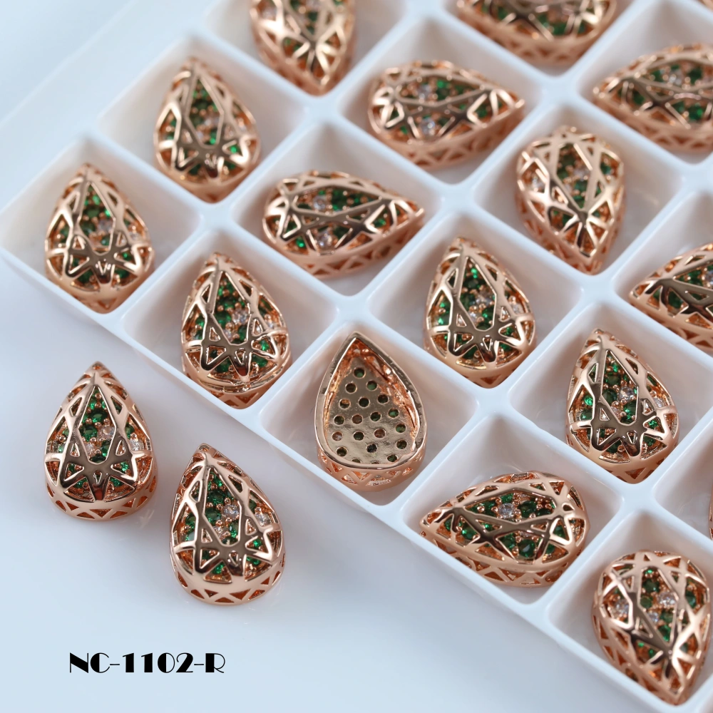 Drop Shaped Claw Rhinestones Drill Cube Series Sparkling Crystal For DIY Bags Shoes Wedding Dress Garmen Handmade Craft Supplies