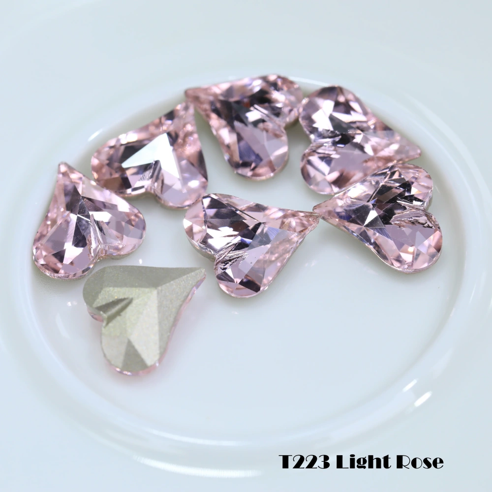 Shiny  Crystal Pro Series Normal Color Sweet Heart Point Back Rhinestones Fancy Stones For Bags Shoes Wedding Dress DIY Supplies