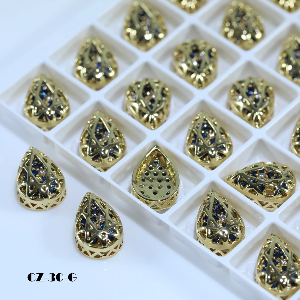 Drop Shaped Claw Rhinestones Drill Cube Series Sparkling Crystal For DIY Bags Shoes Wedding Dress Garmen Handmade Craft Supplies