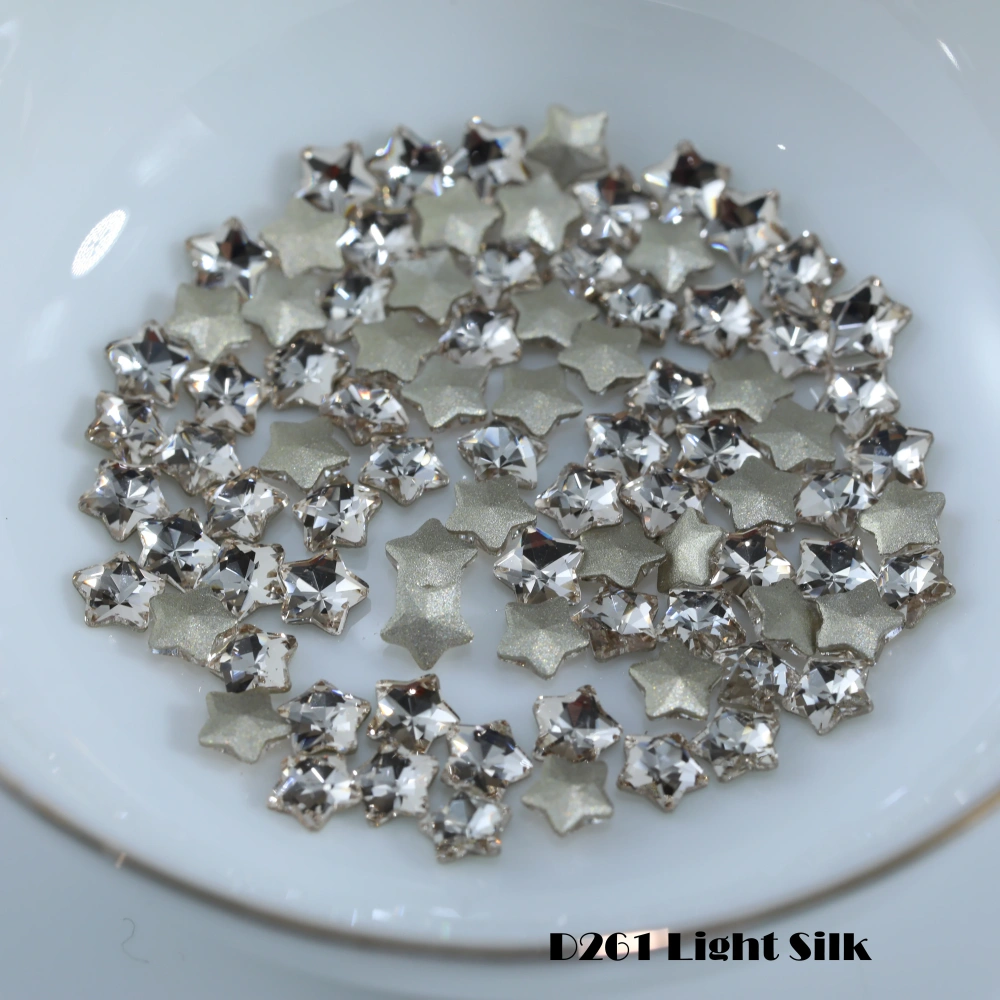 Shiny Crystal Stone Star Flat Back Bevel Edge Plus Rhinestones For Nail Art Bag Wedding Dress DIY Accessories Handcraft Supplies