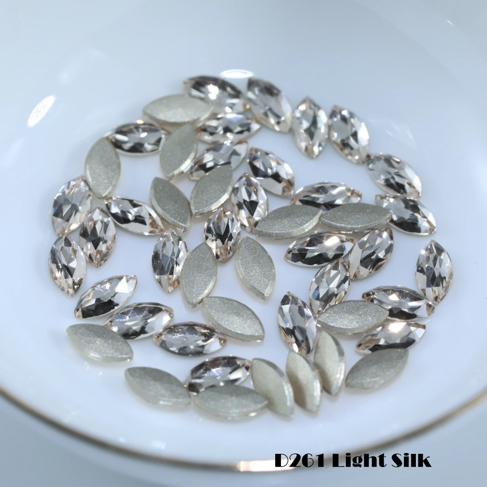 Nevette Flat Back Bevel Edge Plus Rhinestones Shiny Crystal Fancy Stones DIY Handcraft Supplies For Nail Art Bags Wedding Dress