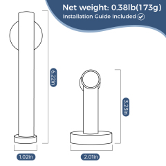 Brushed Gold Toilet Paper Holder - SUS304 Stainless Steel Wall Mount, Modern Half-Open Design for Easy Replacement, Bathroom Tissue Roll Hanger