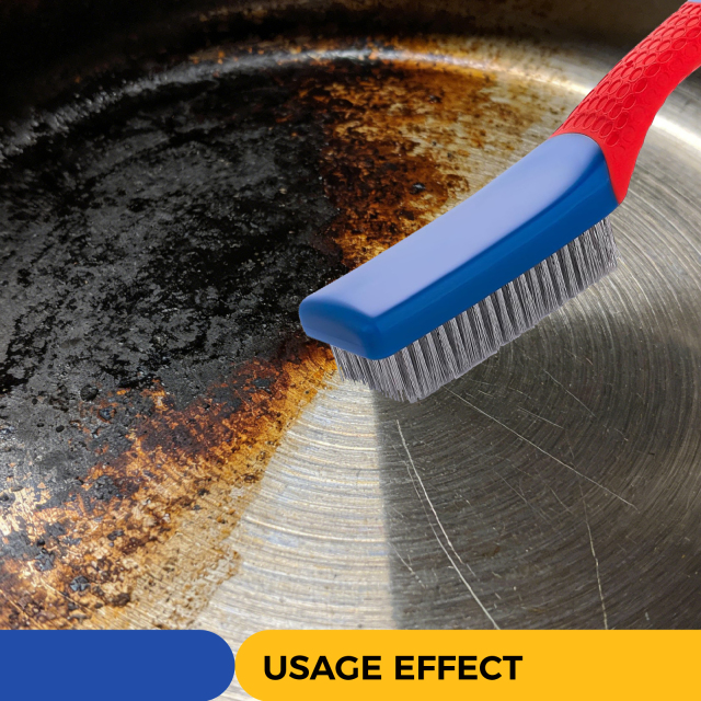 2-Pack Professional Wire Brush Set: High-Performance Stainless Steel Brush & Metal Brush for Ultimate Cleaning Brush Power. Perfect as Wire Brushes for Cleaning Grill Grates, Ovens, Kitchens