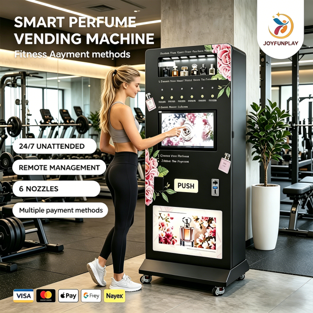 Joyfunplay - Commercial Standing Perfume Vending Machine 24h Self-Service Fragrance Dispenser with Touch Screen and Cashless Payment - Smart Vending Machine Manufacturer