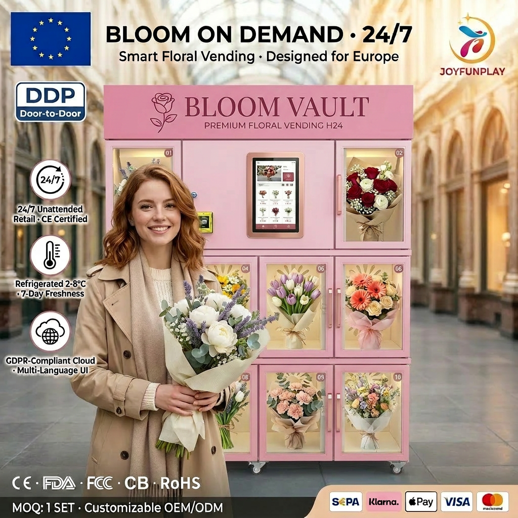 Joyfunplay - JFP Factory Direct Smart Flower Vending Machine 24/7 Automatic Fresh Flower Dispenser - Smart Vending Machine Manufacturer