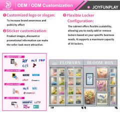 Joyfunplay - JFP 1 to 4℃ 8 Cells Maquina Expendedora De Flores Self-Service Refrigerated Flower Vending Machine for Supermarket Mall - Smart Vending Machine Manufacturer
