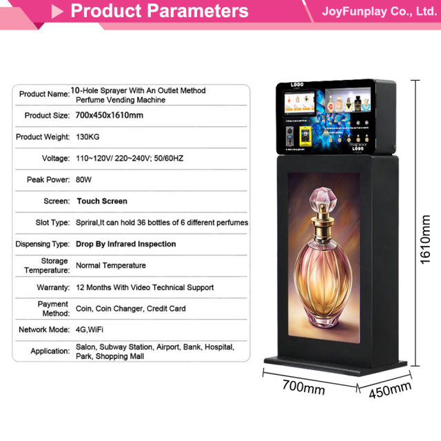Joyfunplay - JoyFunplay Factory Custom Automatic Perfume Spraying Vending Machine Fragrance Vending Machine With Cashless Payment - Smart Vending Machine Manufacturer