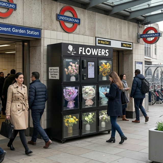Joyfunplay - JFP High ROI 8 Bouquets Fresh Flower Vending Machine Stainless Steel 24H Cold Storage for Hotel Lobby Mall CE - Smart Vending Machine Manufacturer