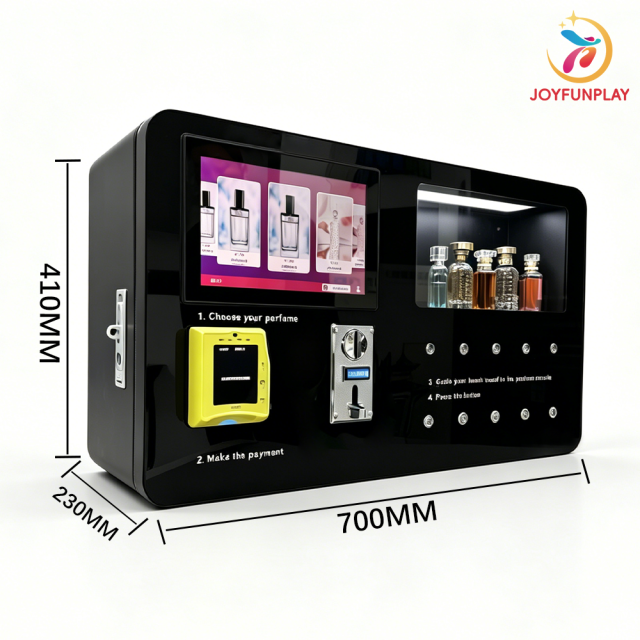 Joyfunplay - Commercial Standing Perfume Vending Machine 24h Self-Service Fragrance Dispenser with Touch Screen and Cashless Payment - Smart Vending Machine Manufacturer