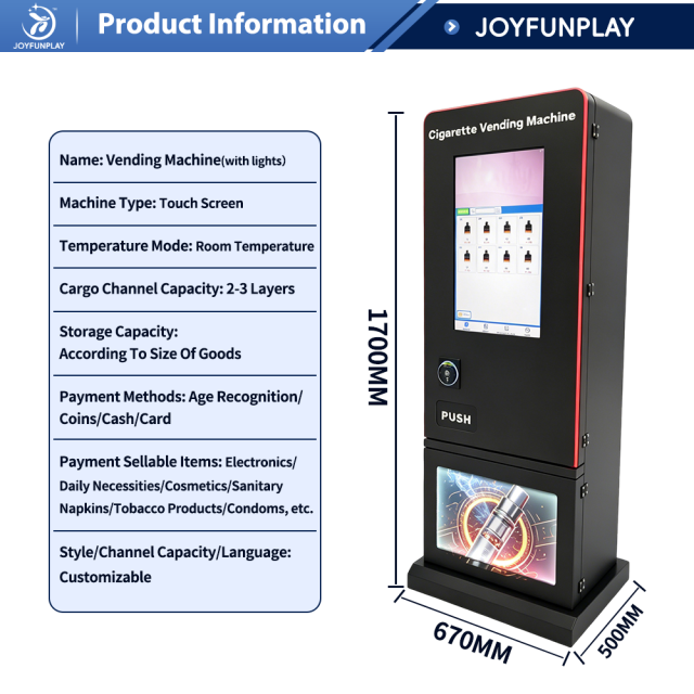 Joyfunplay - JFP Compact Floor-Standing Beauty Vending Machine with Large Screen - Smart Vending Machine Manufacturer