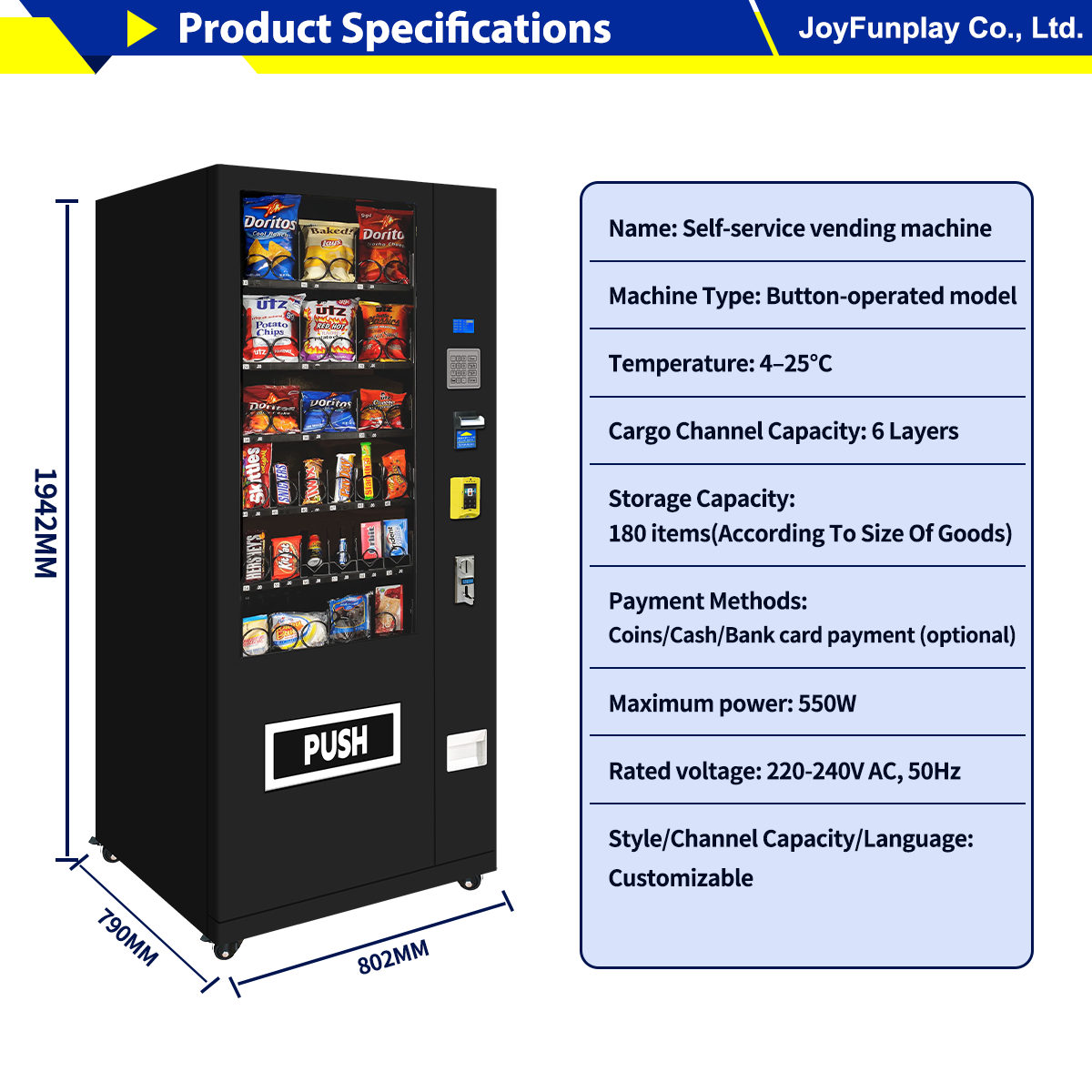 Joyfunplay - Vending machine manufacturer And Unattended Retail Solutions - JFP Vending Machine - Smart Vending Machine Manufacturer