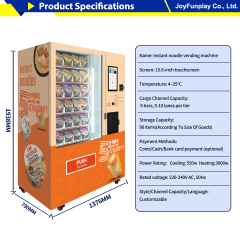 Joyfunplay - Intelligent Instant Noodle Vending Machine manufacture -JFP vending - Smart Vending Machine Manufacturer