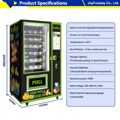 Joyfunplay - Fresh Food and Salad Lift Vending Machine Manufacturer - JFP Vending Machine - Smart Vending Machine Manufacturer