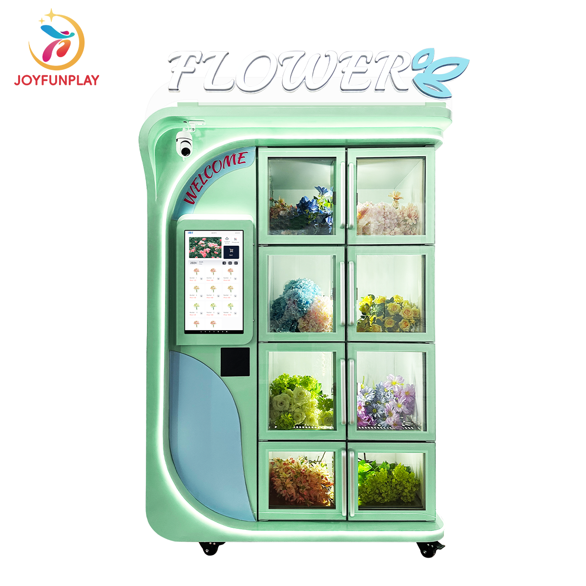 Joyfunplay - Refrigerated Floral Vending Machine Manufacturer- JFP Vending Machine Factory - Smart Vending Machine Manufacturer