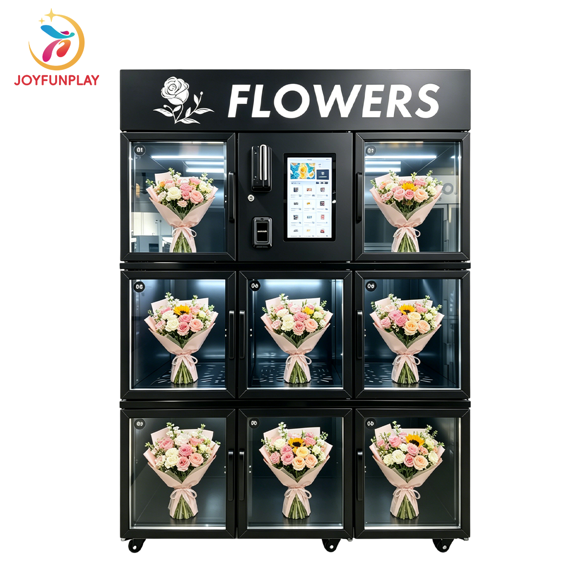 Joyfunplay - Custom 24 Hour Refrigerated Flower Vending Machine - JFP Vending Machine Factory - Smart Vending Machine Manufacturer