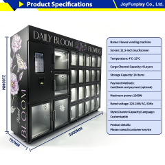 Joyfunplay - Automatic refrigerated flower vending machine business- JFP Vending Machine Factory - Smart Vending Machine Manufacturer