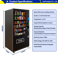 Joyfunplay - China Cashless Commercial Vending Machine - Source JFP Vending Factory Price - Smart Vending Machine Manufacturer