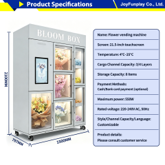 Joyfunplay - Automatic flower vending machine airport business- JFP Vending Machine Factory - Smart Vending Machine Manufacturer
