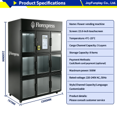 Joyfunplay - Custom 24 Hour Refrigerated Flower Vending Machine - JFP Vending Machine Factory - Smart Vending Machine Manufacturer
