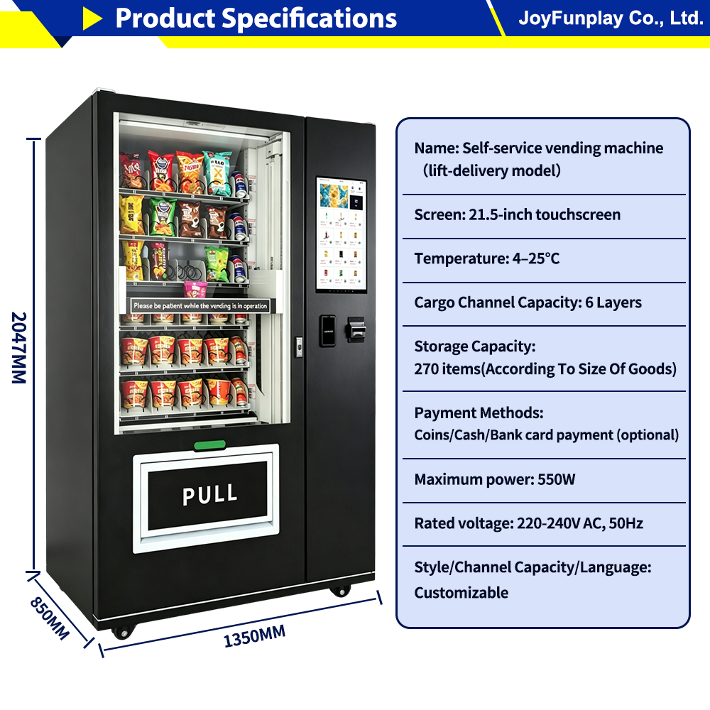 Joyfunplay - Touch screen Cold Drink Elevator Vending Machines supplier-JFP Vending - Smart Vending Machine Manufacturer