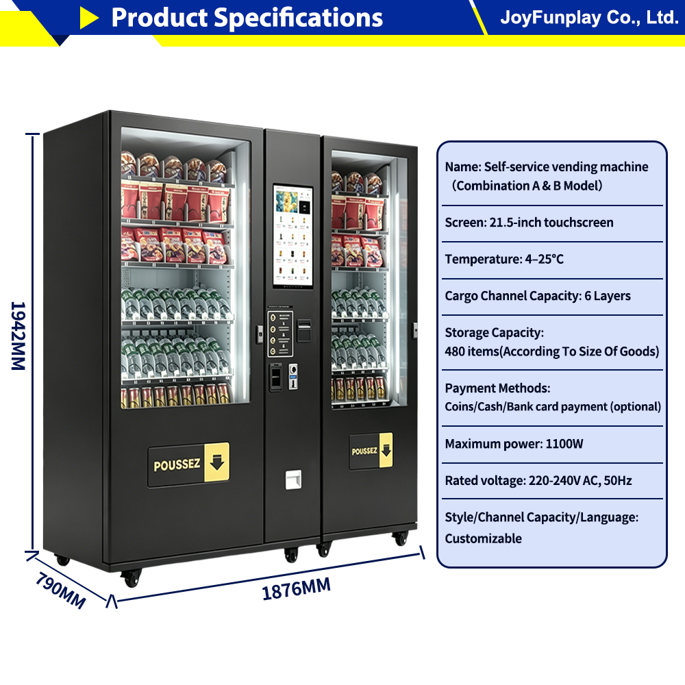 Joyfunplay - Factory Direct Snack & Drink Vending Machines for Sale - JFP Vending Machine - Smart Vending Machine Manufacturer