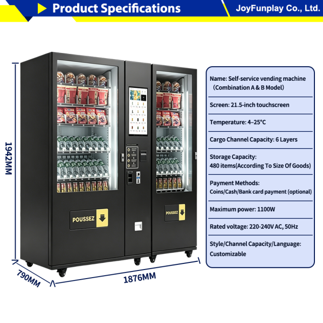 Joyfunplay - Factory Direct Snack & Drink Vending Machines for Sale - JFP Vending Machine - Smart Vending Machine Manufacturer