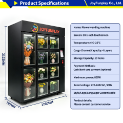 Joyfunplay - Custom Smart Bouquet Vending Machine Manufacturer- JFP Vending Machine Factory - Smart Vending Machine Manufacturer
