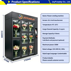 Joyfunplay - 24 hour outdoor flower locker vending machine supplier- JFP Vending Machine Factory - Smart Vending Machine Manufacturer