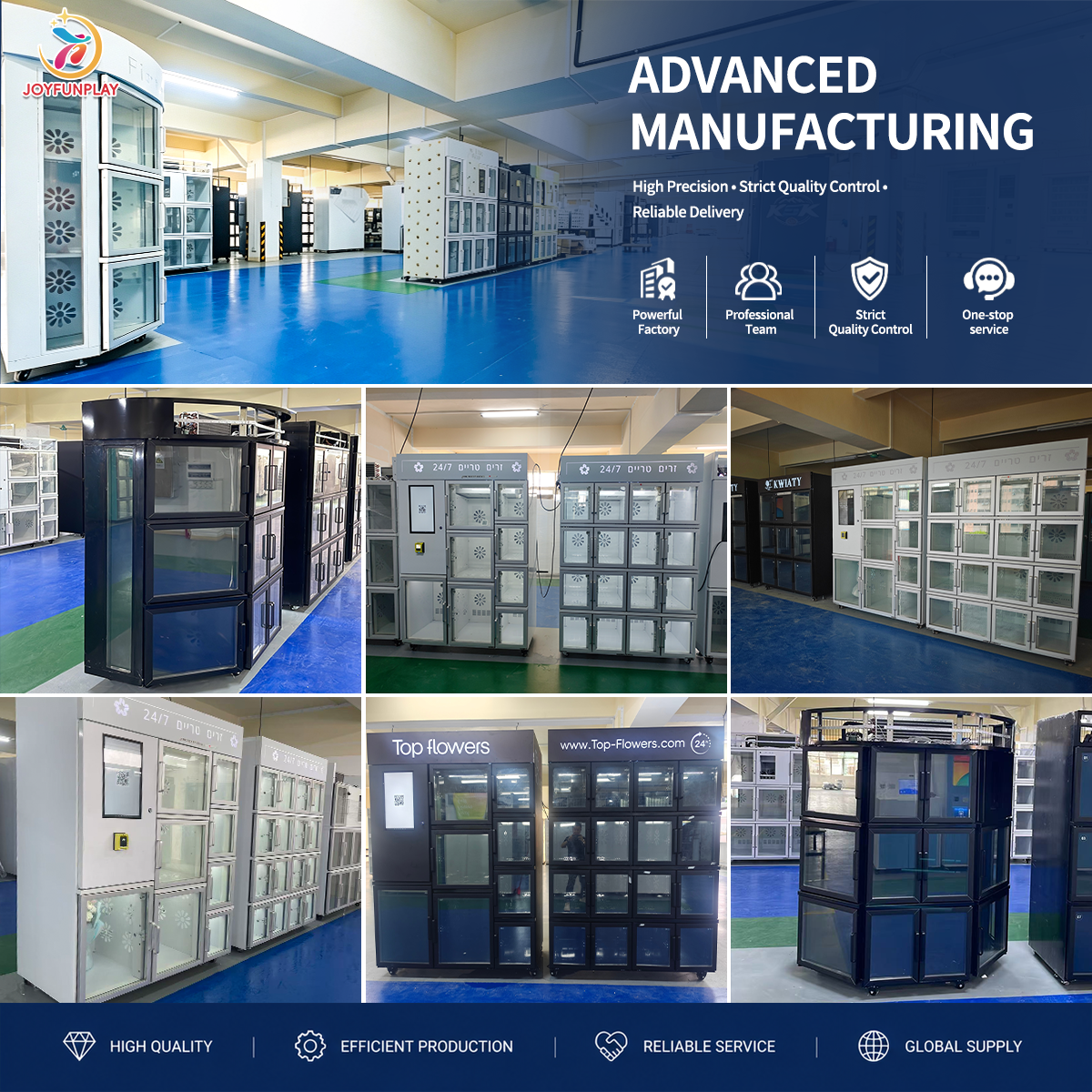Joyfunplay - Flores Floral Bouquet Automatic Flower Vending- JFP Vending Factory - Smart Vending Machine Manufacturer