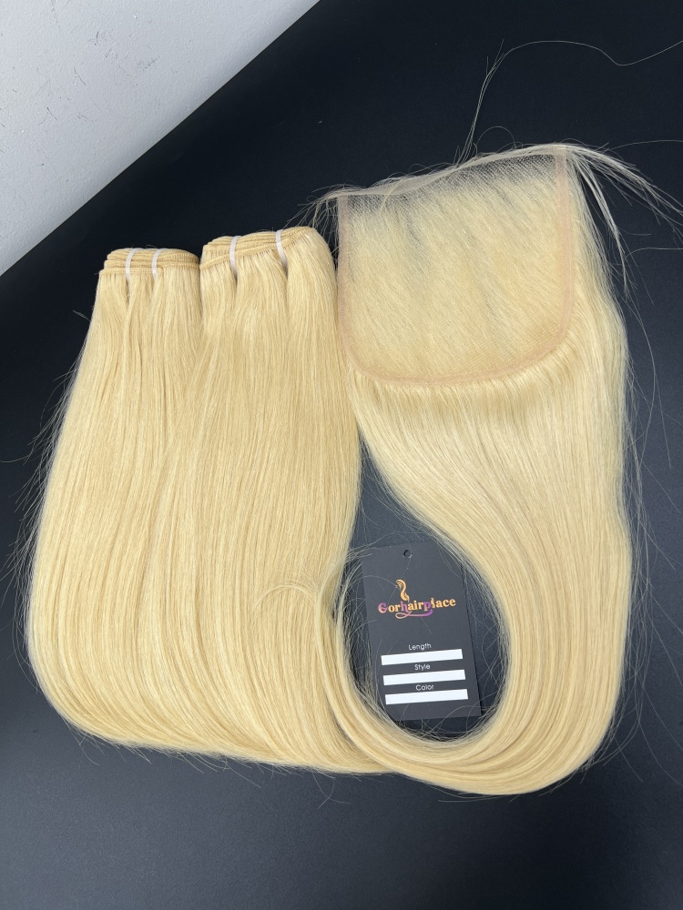 Cambodian Raw 613 Straight Bundles