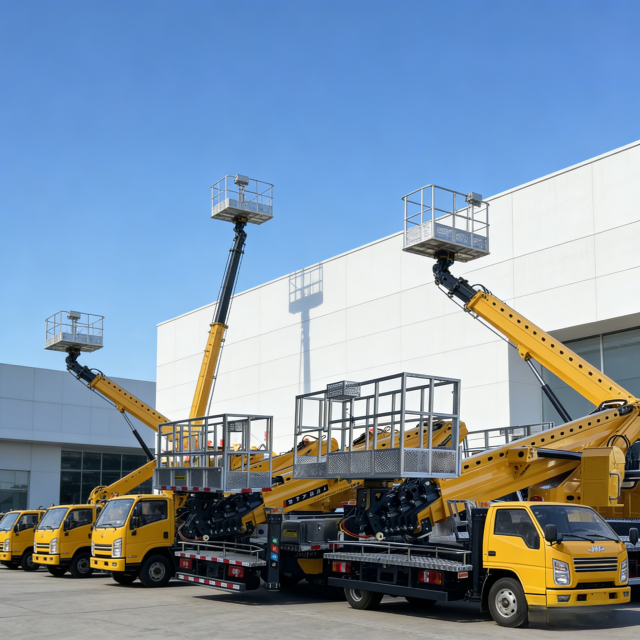 最大作业高度32米高空作业车 - 重型柴油动力，适用于建筑和市政工程