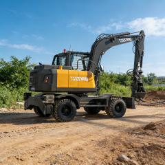 二手6/7/8/8.5吨轮式挖掘机，带木材抓斗 - 矿业和建筑重型机械