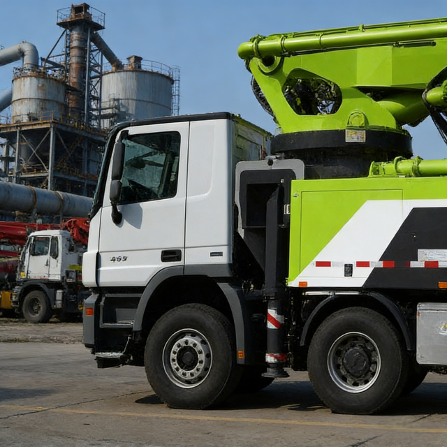 63X-7RZ 62m Concrete Pump Truck | High Efficiency Diesel Cement Boom Pump