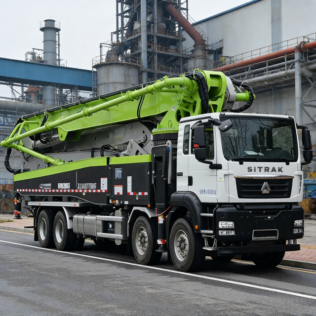 Hot Sale 62m Truck Mounted Concrete Pump - 180m³/h Heavy Duty Construction Equipment for Building Projects