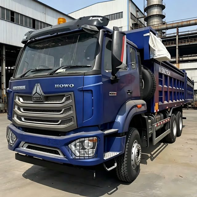 豪沃12轮自卸车出售 - 中国重汽8×4 451-500马力新型翻斗车