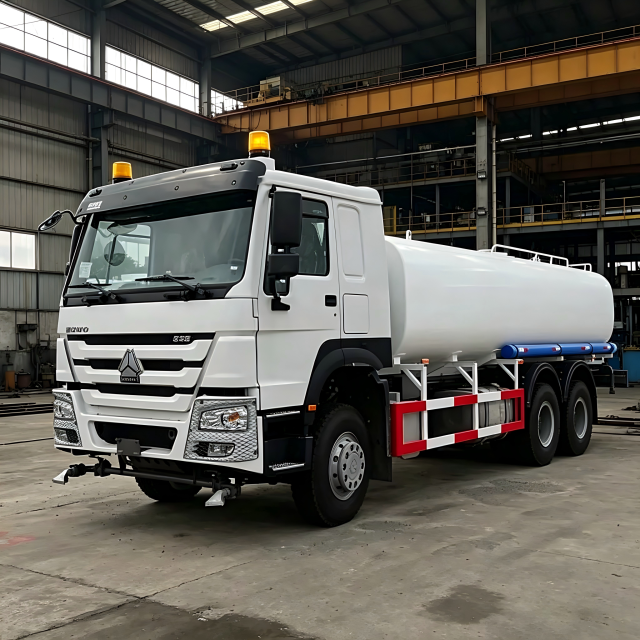 可靠的二手豪沃（HOWO）水罐车 | 10轮，25000升水箱，用于除尘和消防