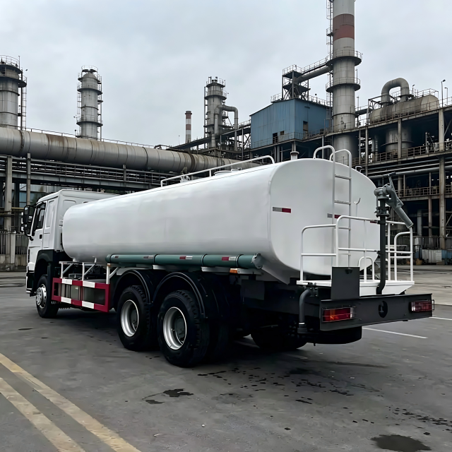 中国重汽豪沃371型20立方米水罐车出售——用于除尘和消防