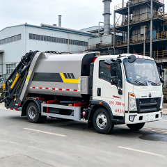 可靠的二手豪沃（HOWO）4x2垃圾车 – 高压缩比，一年保修