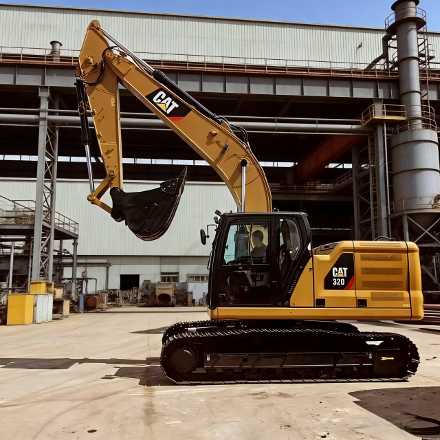 出售二手卡特彼勒320挖掘机 - 8900公斤抓斗铲，适用于矿山和特种工程机械