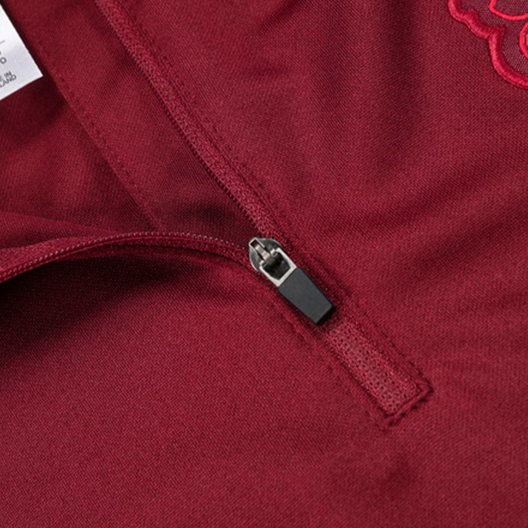 Manchester United Zipper Sweatshirt Kit(Top+Pants) Red 2023/24