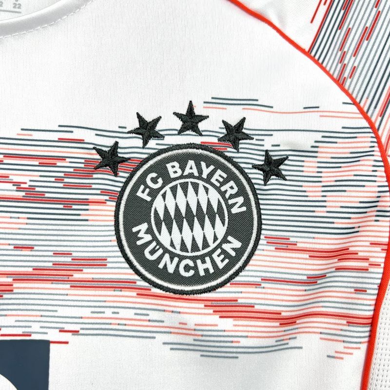 25-26 Bayern Munich Away Soccer Kids Kit Jersey+Shorts