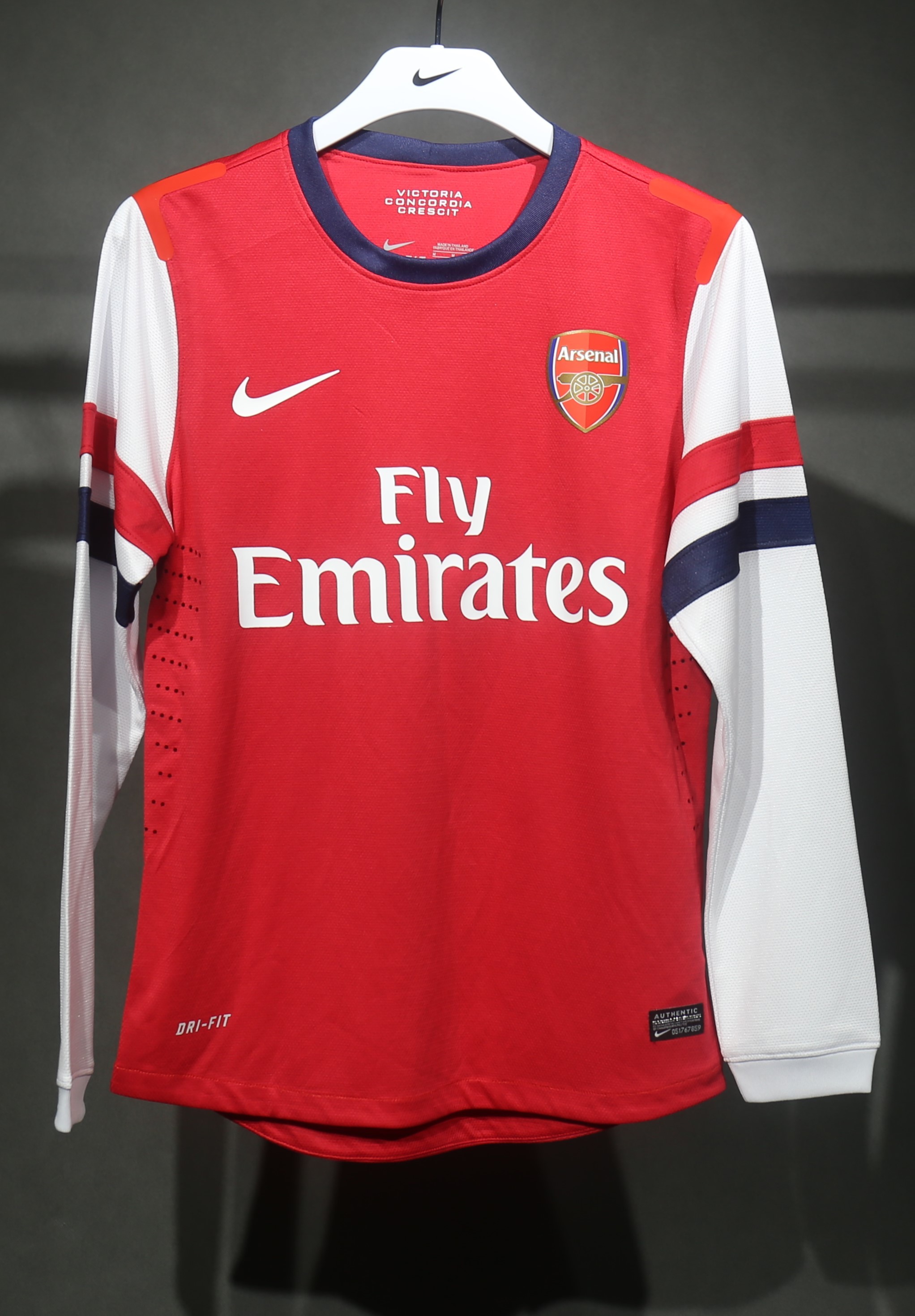 2012-13 Arsenal Home Retro Kit Vintage Shirt Player Edtion Long Sleeve