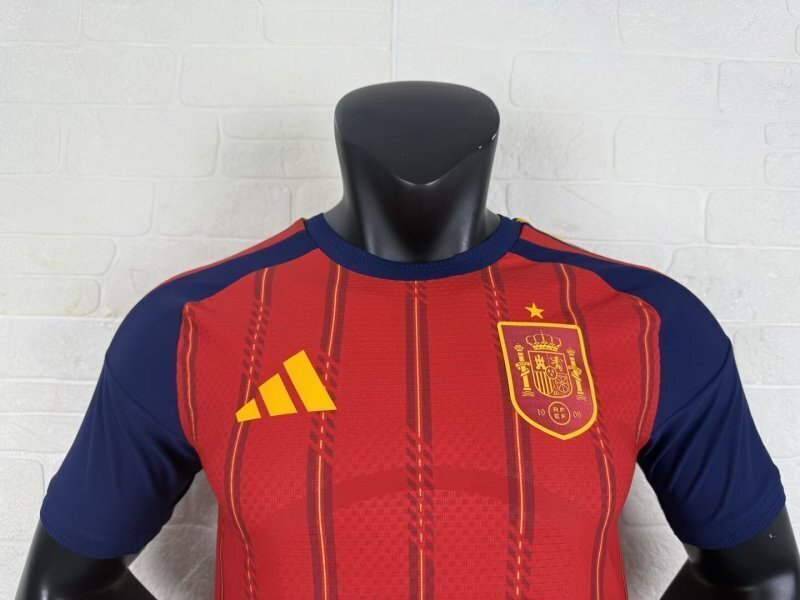 2026 Spain Home World Cup Soccer Jersey Authentic Shirt