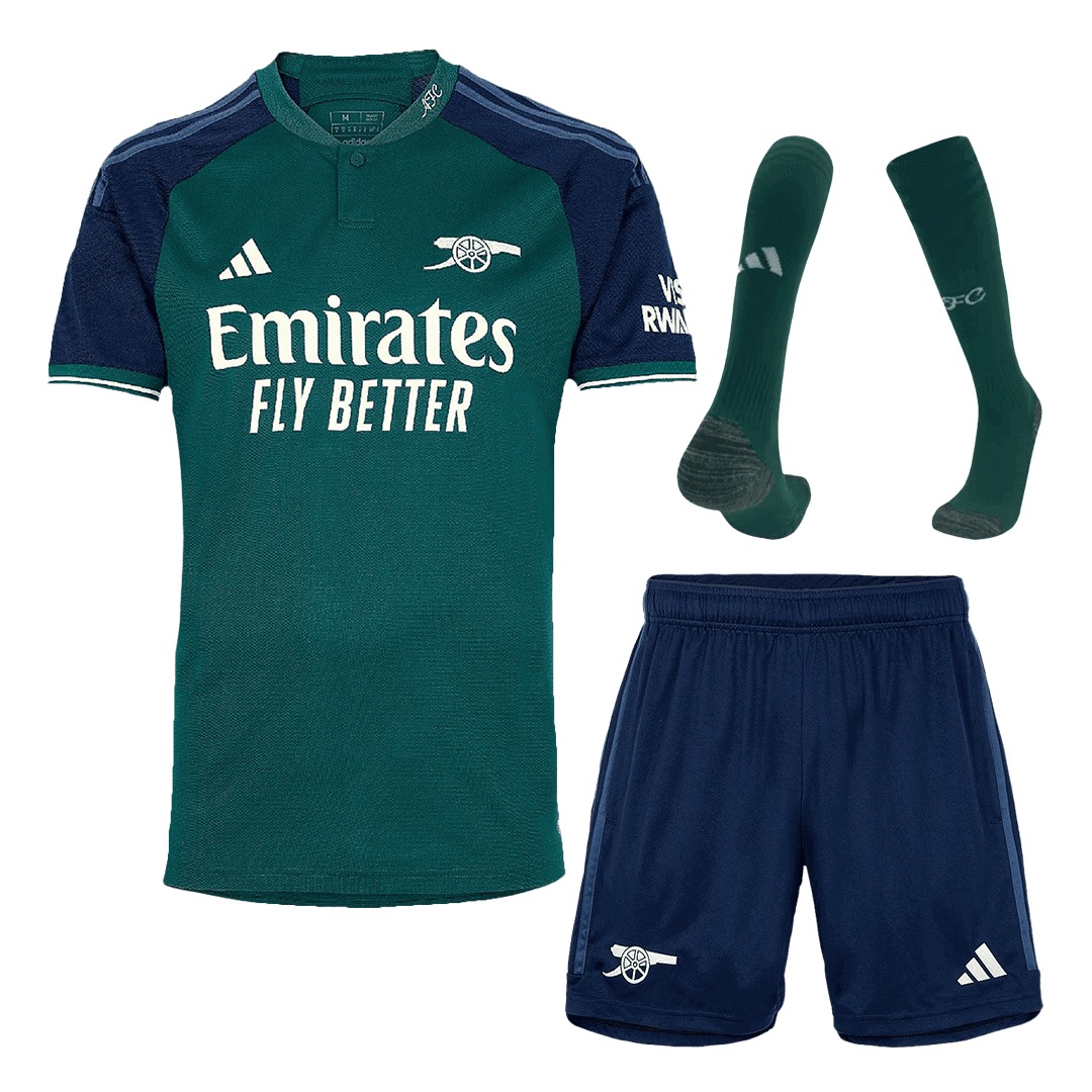 23-24 Arsenal Third Away Whole Kit(Jersey+Shorts+Socks)