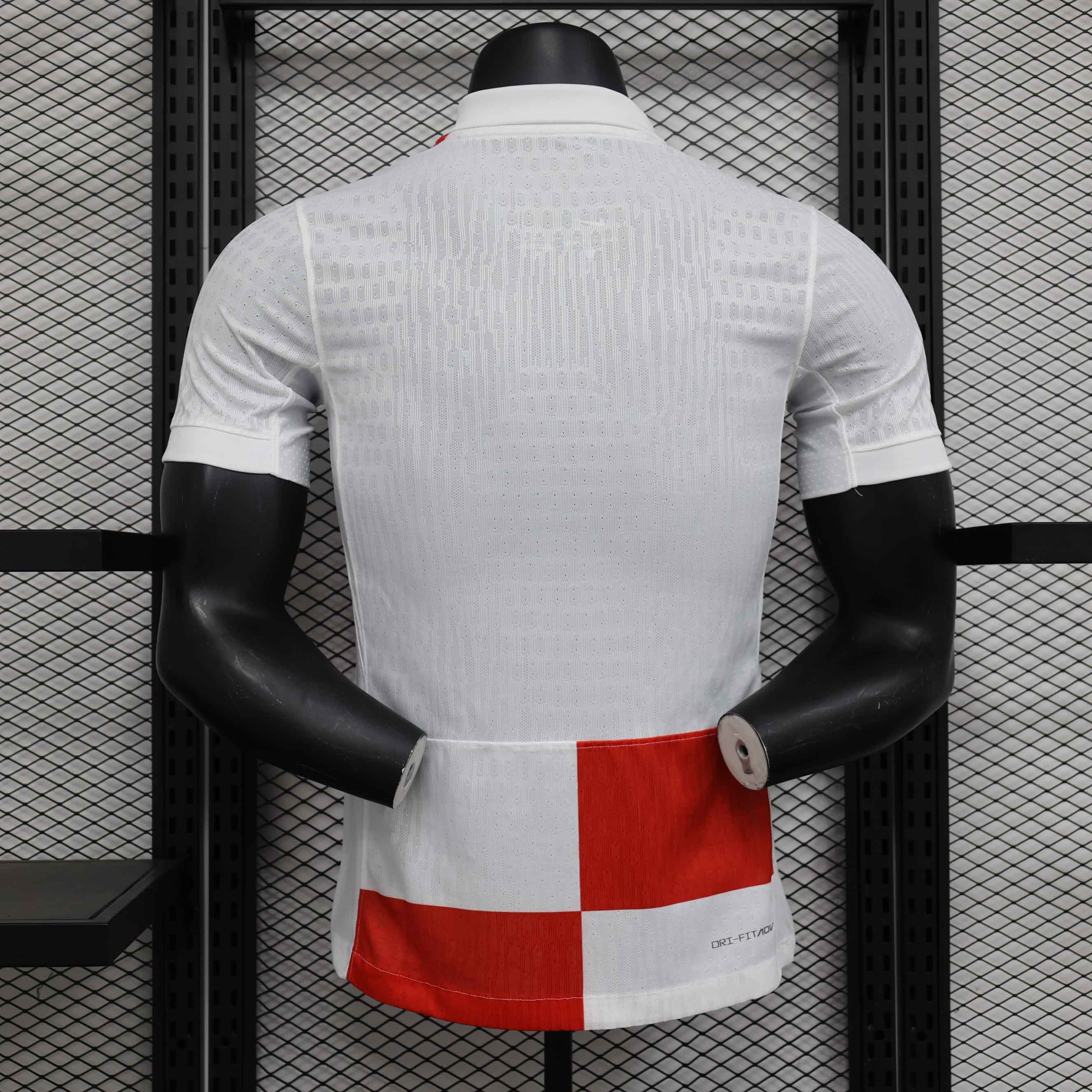 2024 Croatia Euro Cup Home Football Jersey Player Version