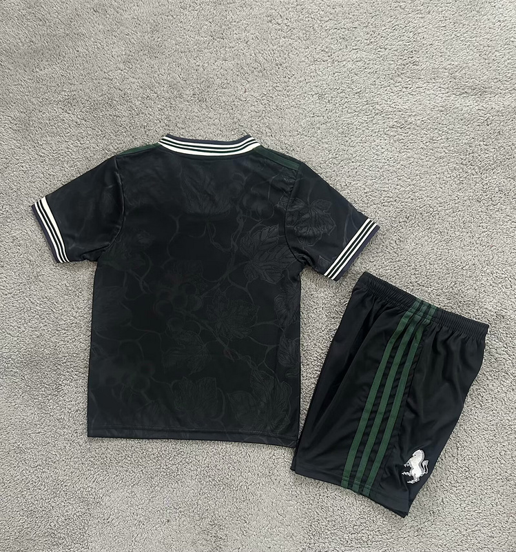 25-26 Juventus Thrid  Away Soccer Kids Kit Jersey+Shorts