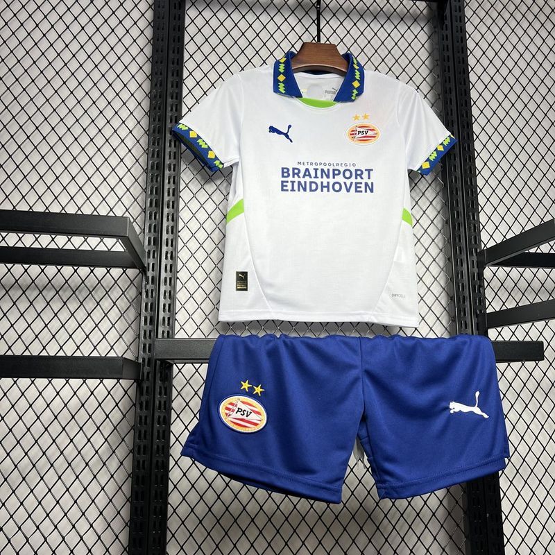 24-25 PSV Eindhoven Third Away Kids Kit Jersey+Shorts